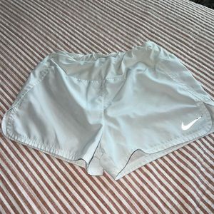 white nike shorts